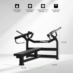 Tunturi Platinum Strength Horizontal Chest Press Plate Loaded V-Series